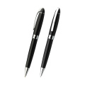 Office good writing promotion black metal roller ball pen custom logo